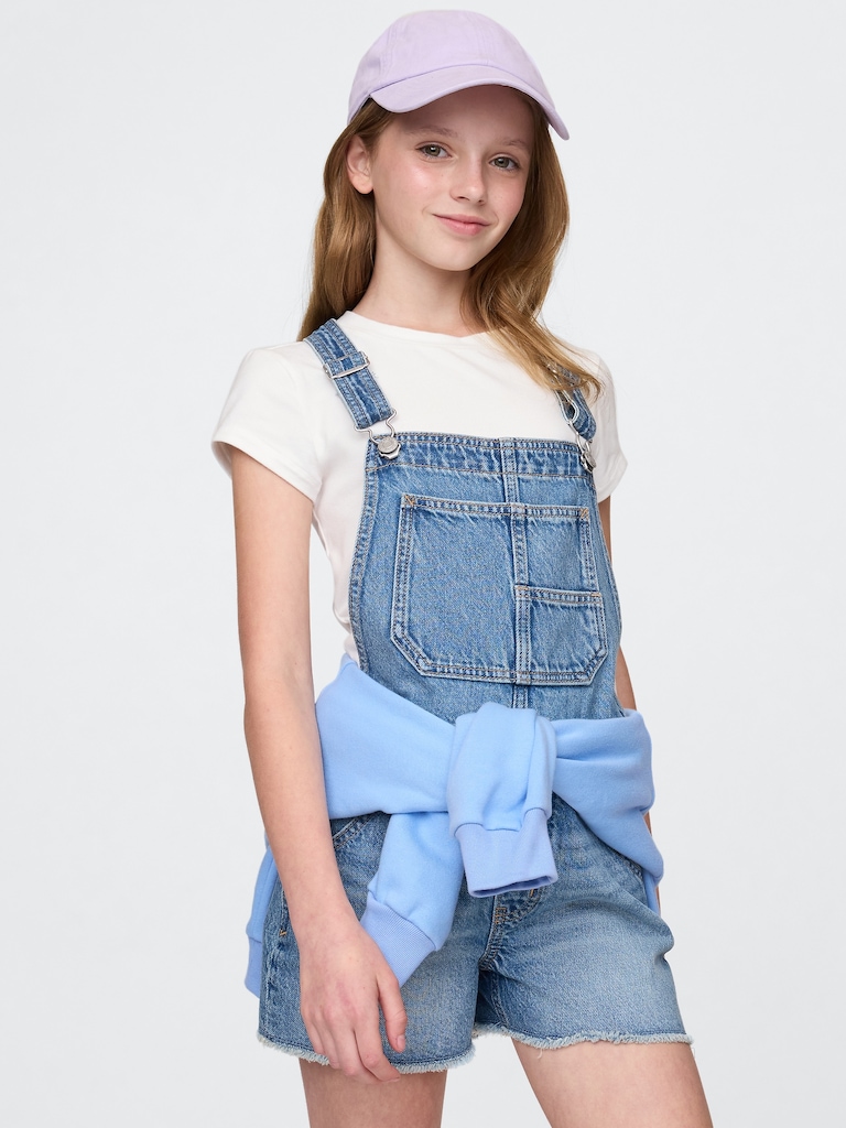 Kids Denim Shortalls
