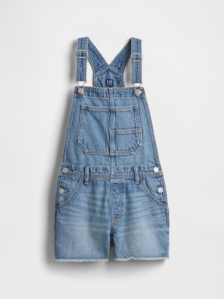 Kids Denim Shortalls