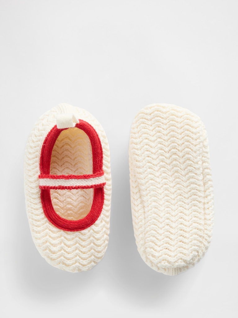 Baby Crochet Mary Jane Shoes