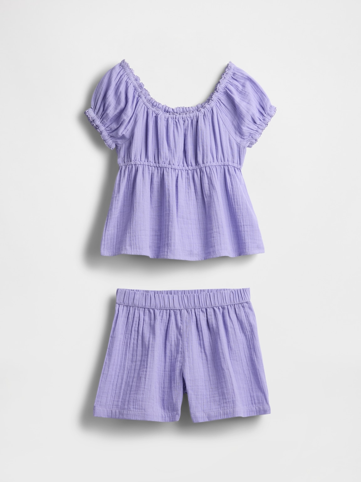 Kids Crinkle Gauze Outfit Set