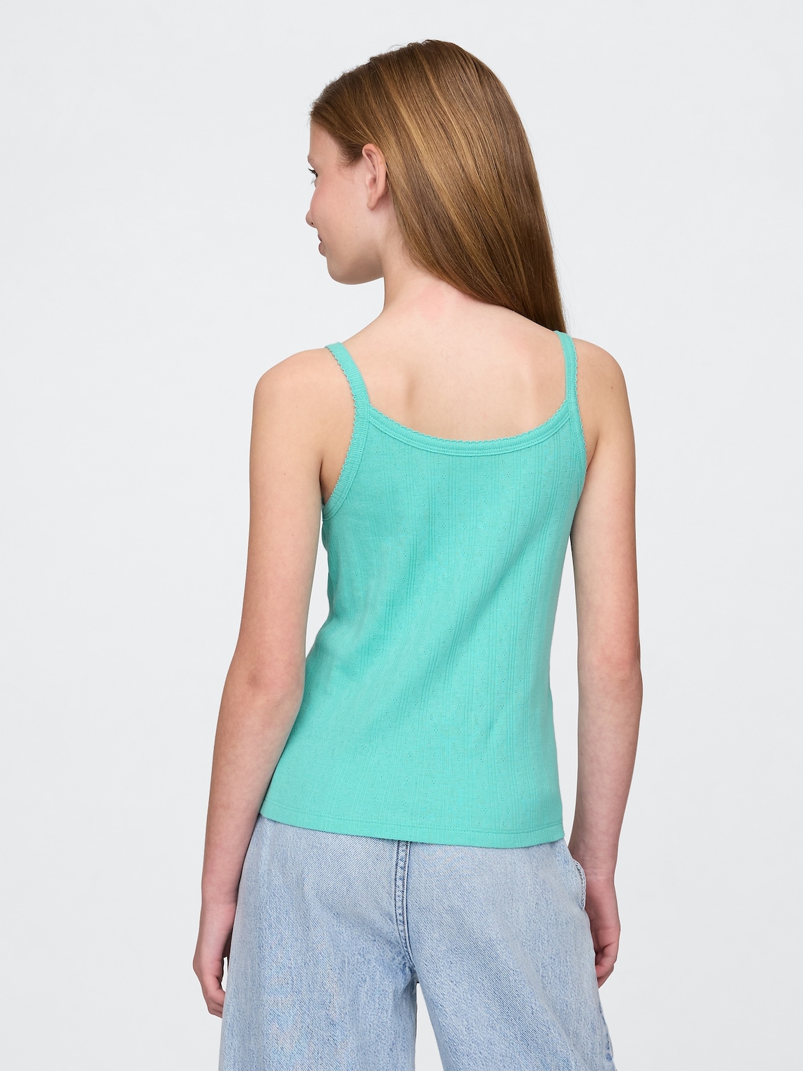 Kids Pointelle Rib Cami