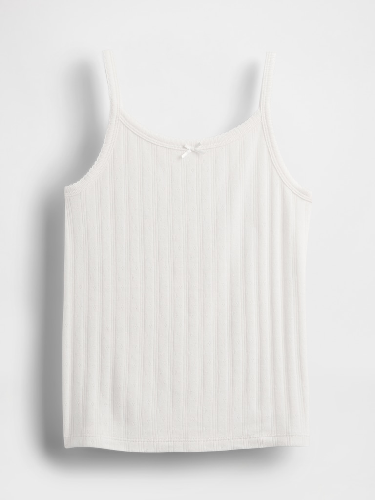 Kids Pointelle Rib Cami
