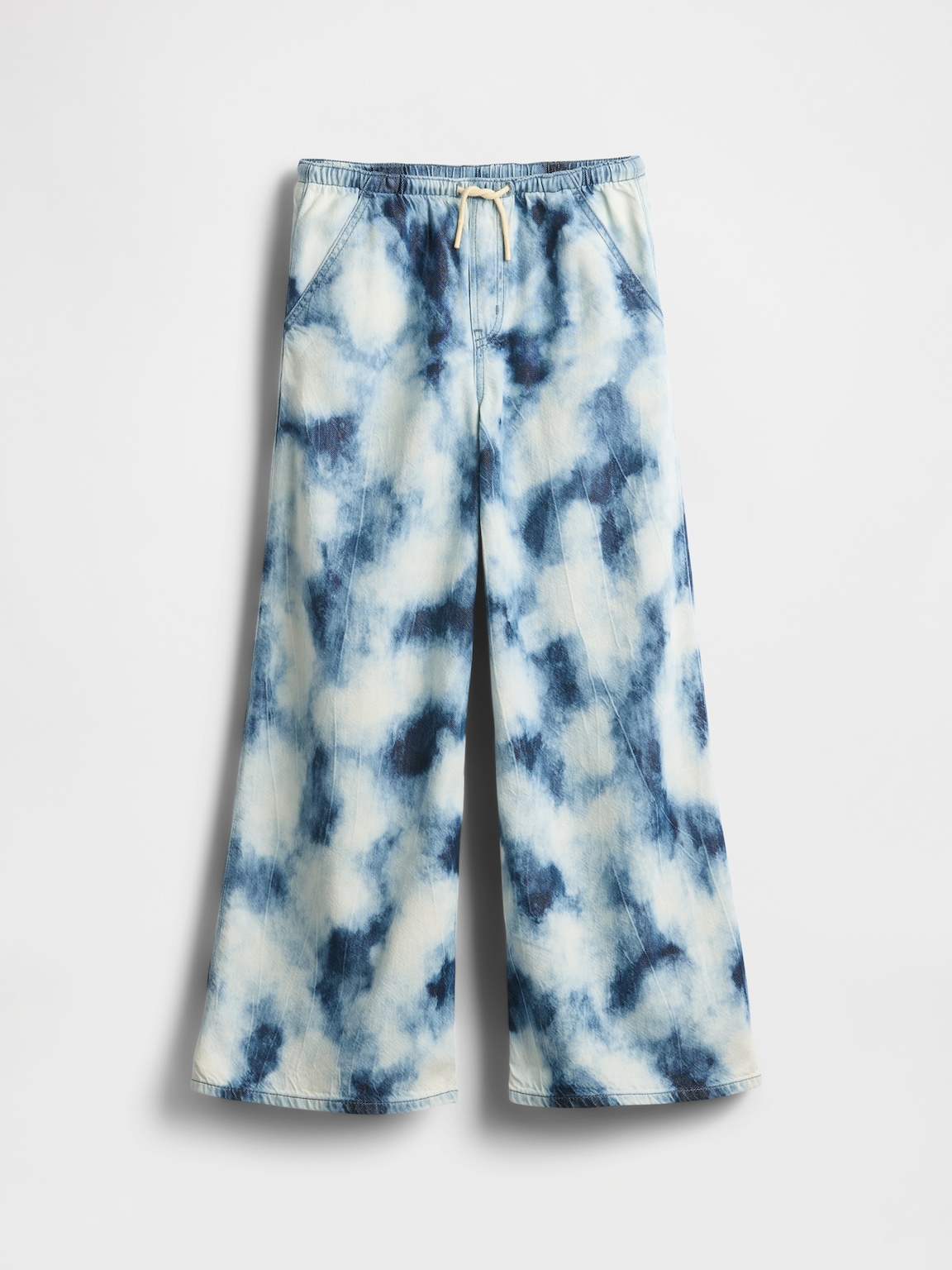 Kids UltraSoft Denim Tie-Dye Easy Baggy Pants