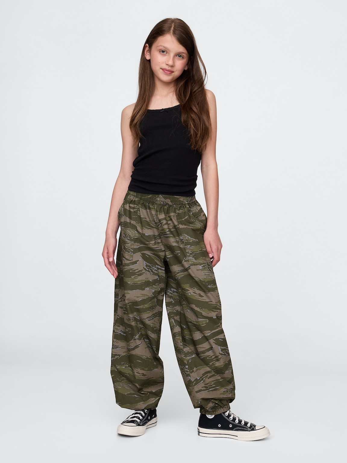 Kids Poplin Baggy Joggers