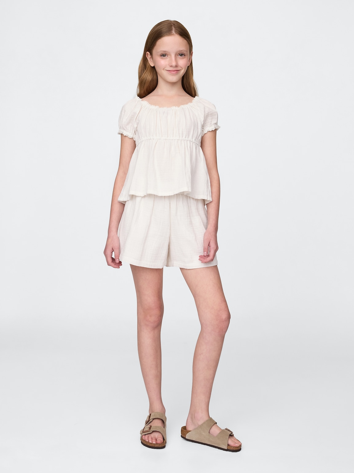 Kids Crinkle Gauze Outfit Set