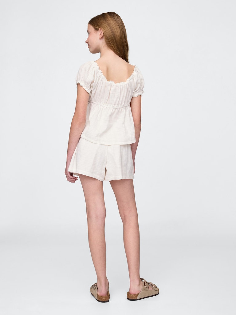Kids Crinkle Gauze Outfit Set