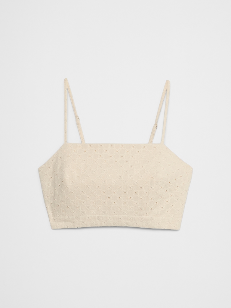 Eyelet Cropped Cami