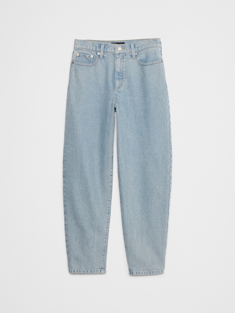 Slim Barrel High-Rise Jean