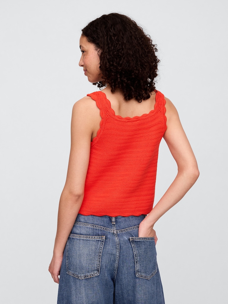 Squareneck Sweater Tank Top