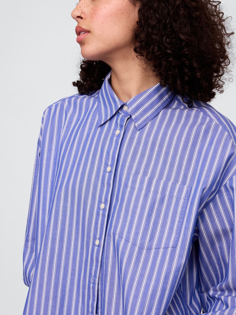 Oversized Shirt in Poplin