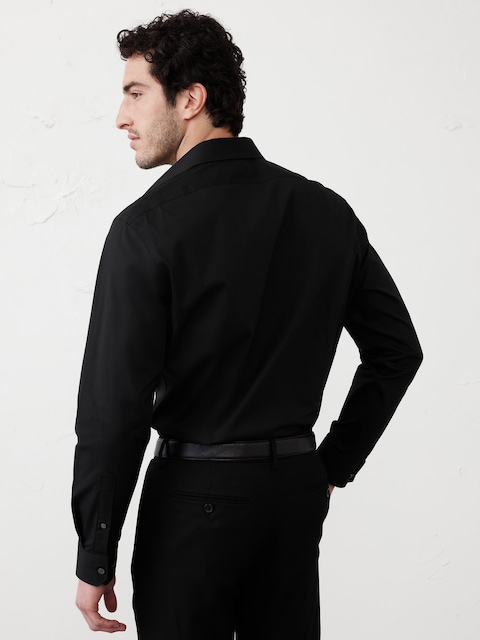 black dress shirt banana republic Men's Black Casual Shirts