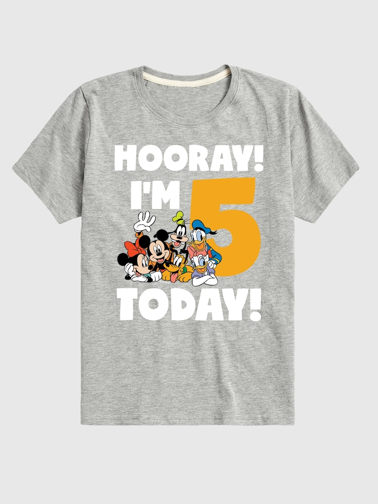 Toddler Disney Hooray Im 5 Today Graphic Tee