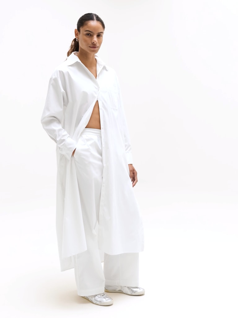 Drift Poplin Long Shirt Dress