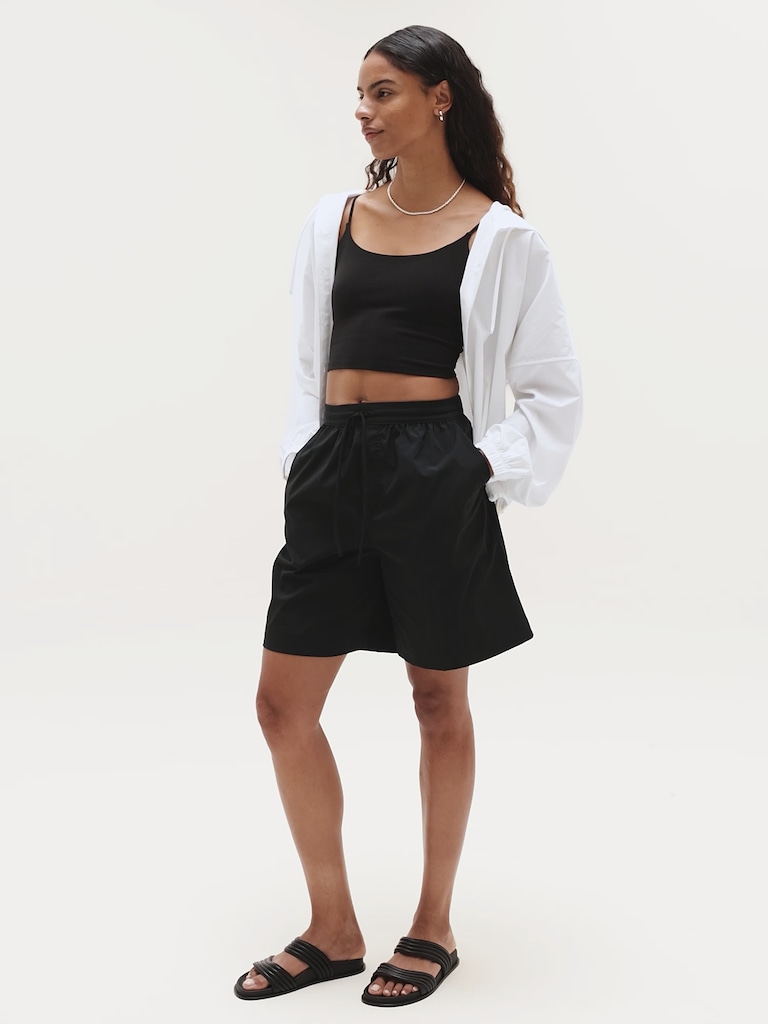 Drift Mid Rise Poplin Bermuda Short