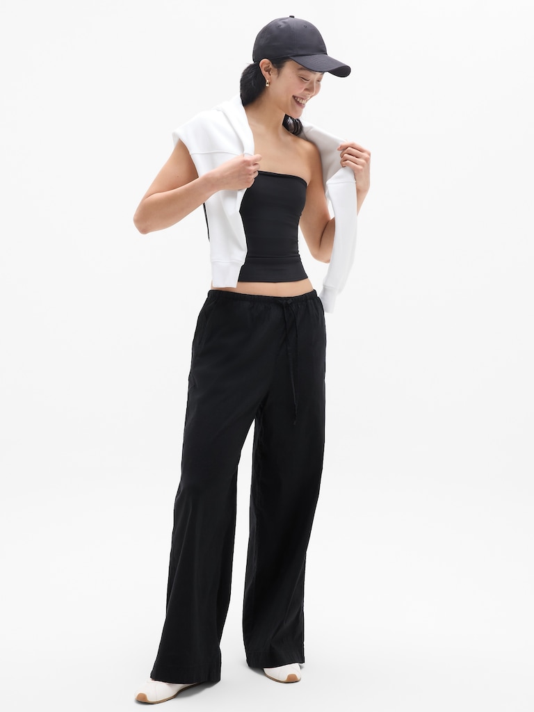 Paradise Mid Rise Wide Leg Pant