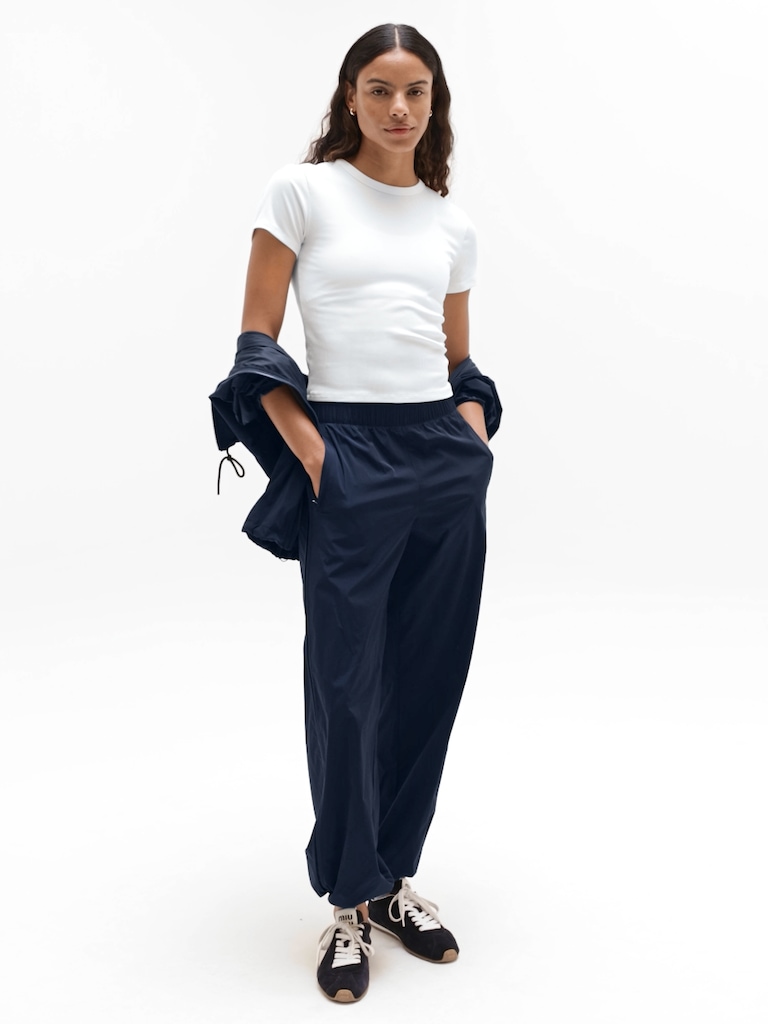 Signature Rib Crop Tee