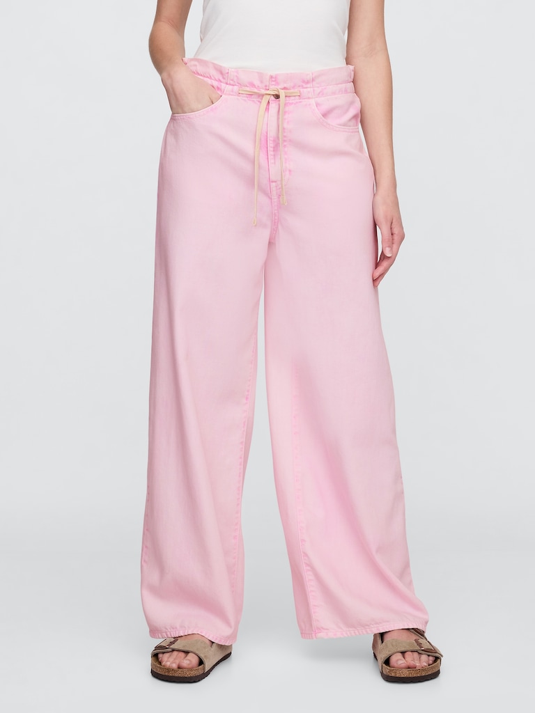 High Rise SuperLight Pull-On Baggy Jeans