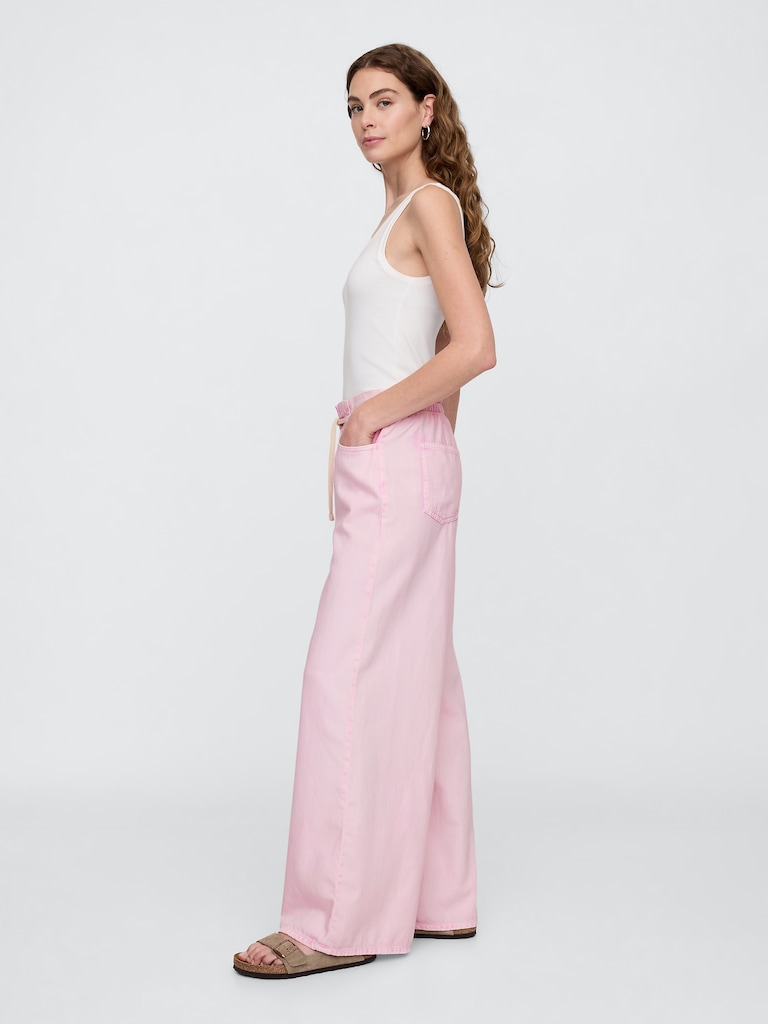 High Rise SuperLight Pull-On Baggy Jeans