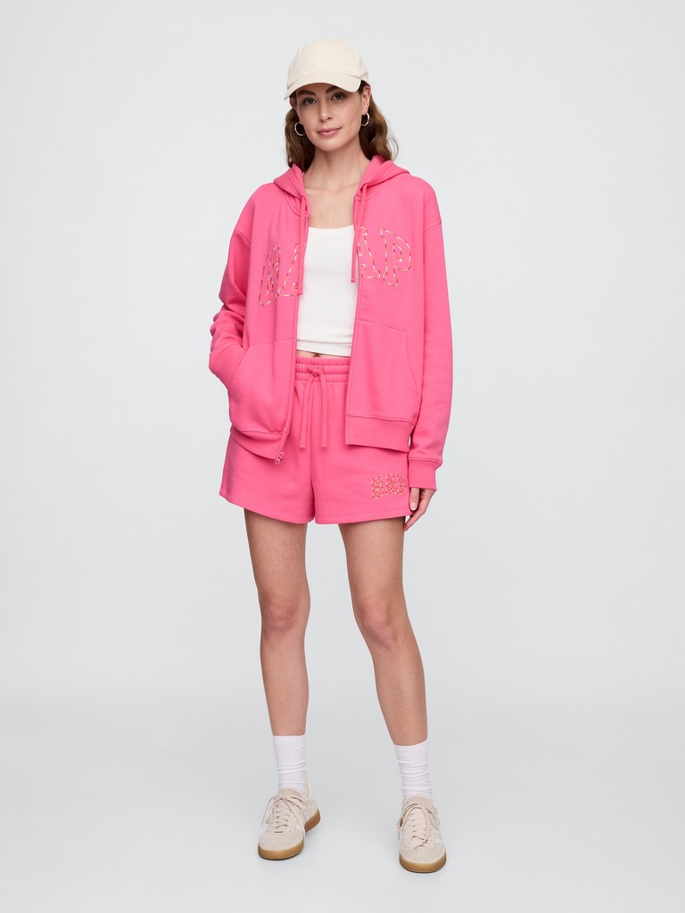 Relaxed Gap Logo Zip Hoodie