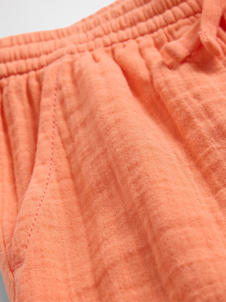 Kids Pull-On Wide-Leg Gauze Pants