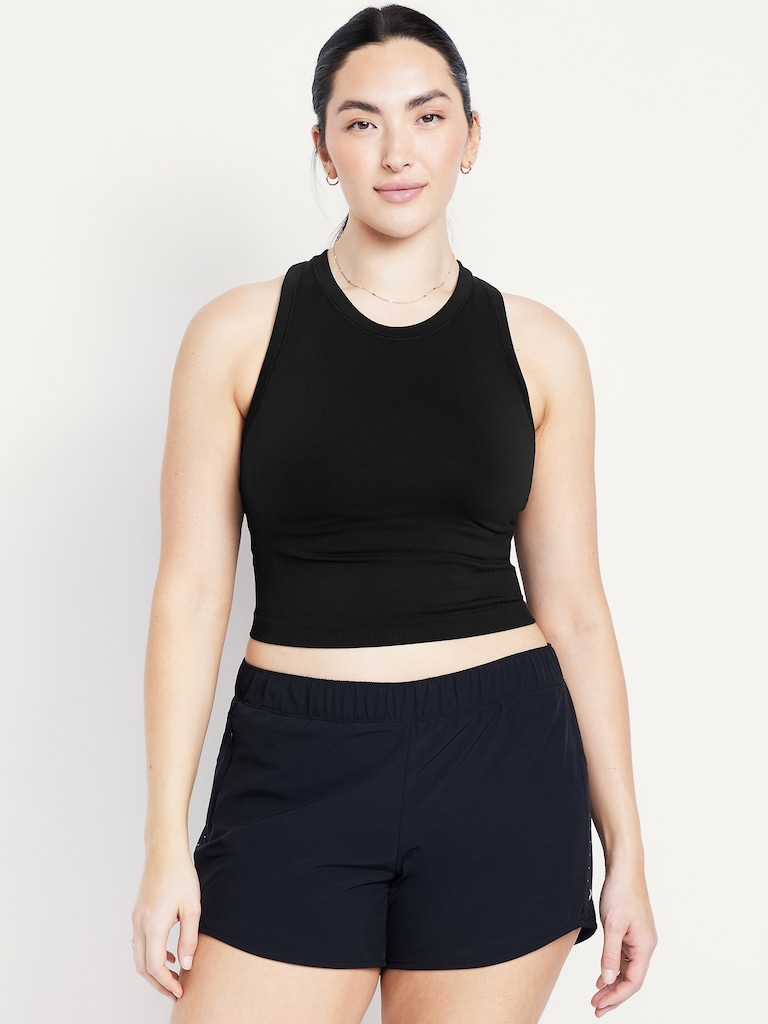 Fluid Seamless Fitted Crop Tank Top