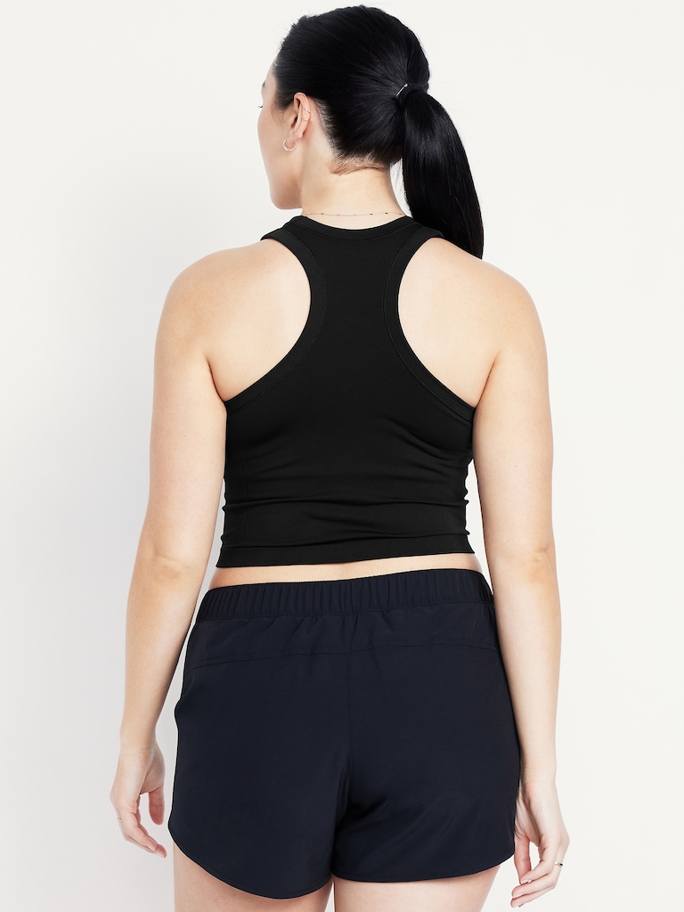 Fluid Seamless Fitted Crop Tank Top