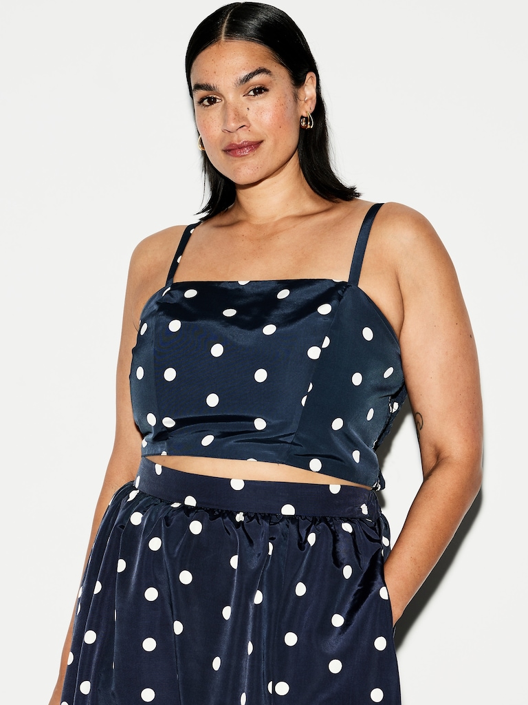 The Occasion by Old Navy Taffeta Cropped Tank Top