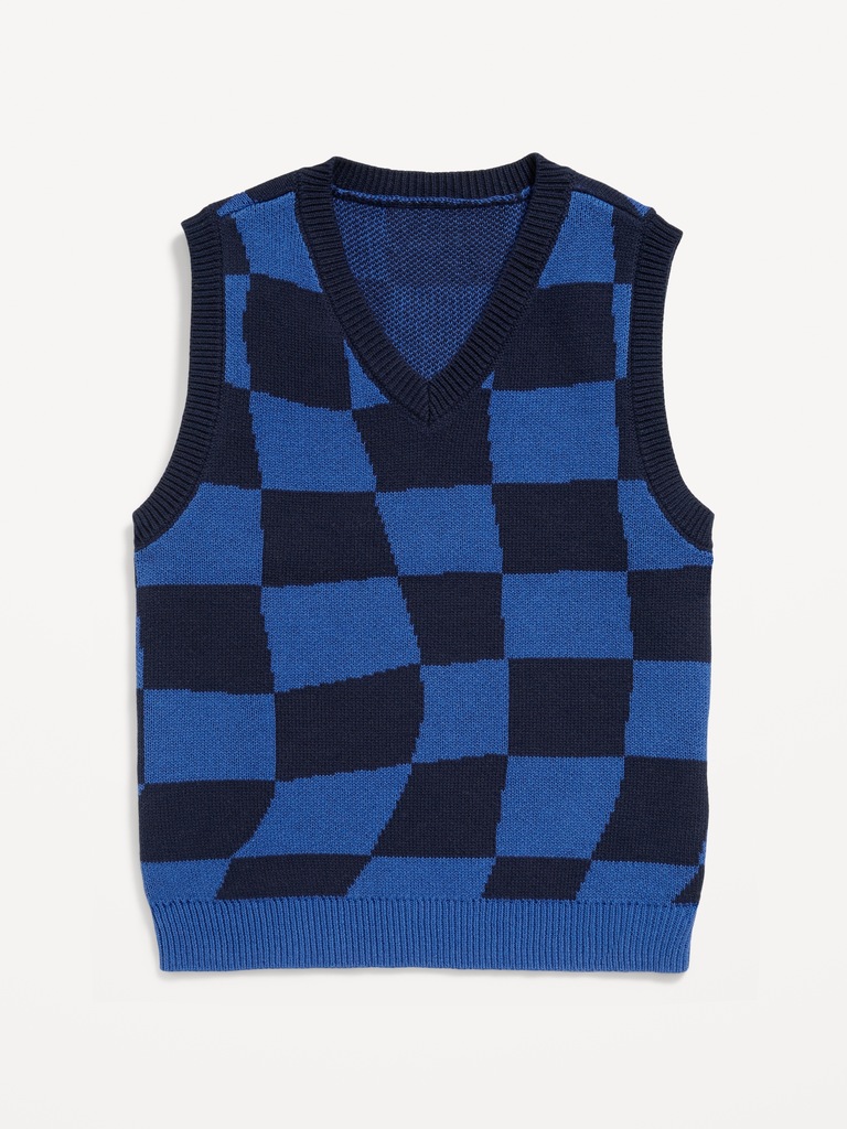 Sweater-Knit Vest for Boys