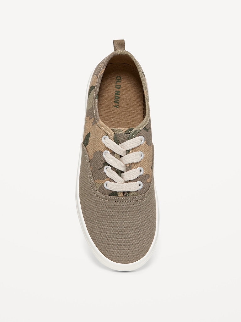 Canvas Lace-Up Sneakers for Boys