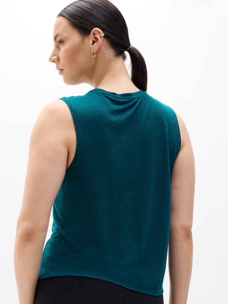 Getaway Linen Blend Muscle Tank