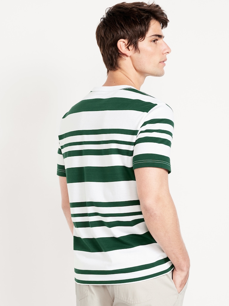 Crew-Neck Striped T-Shirt