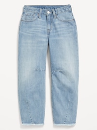Super Baggy Barrel-Leg Jeans for Girls