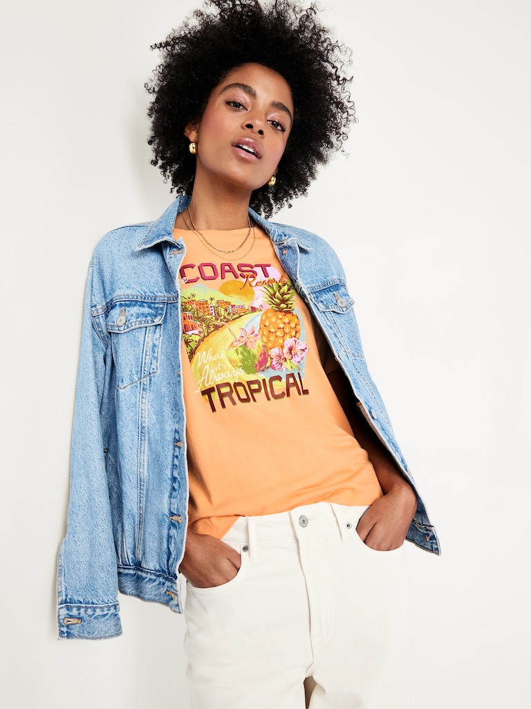 T-shirt à imprimé vintage