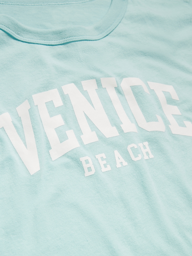 T-shirt passe-partout ras du cou à imprimé