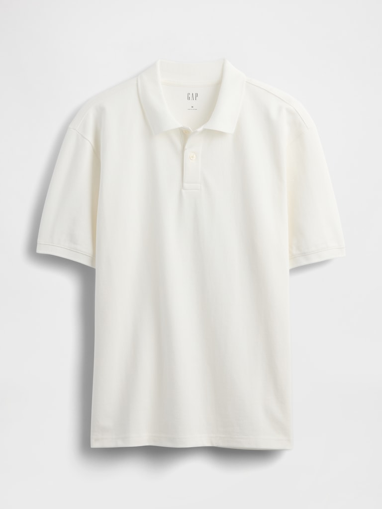 Relaxed Pique Polo Shirt