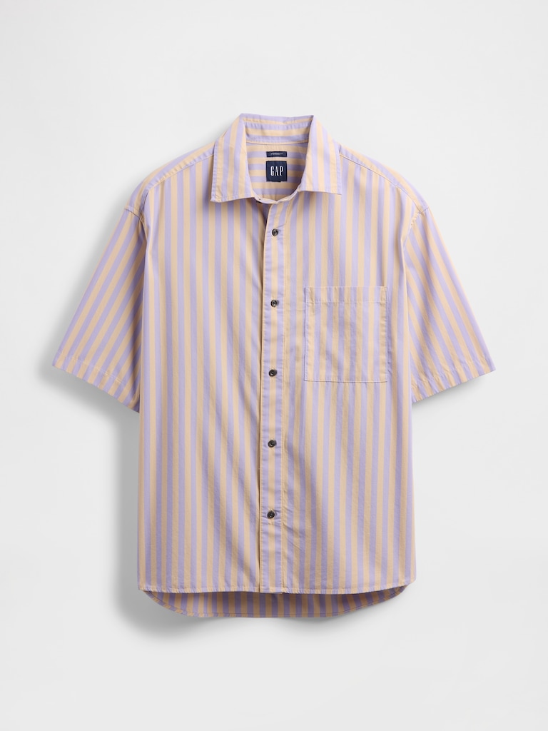Organic Cotton Oversized Poplin Shirt