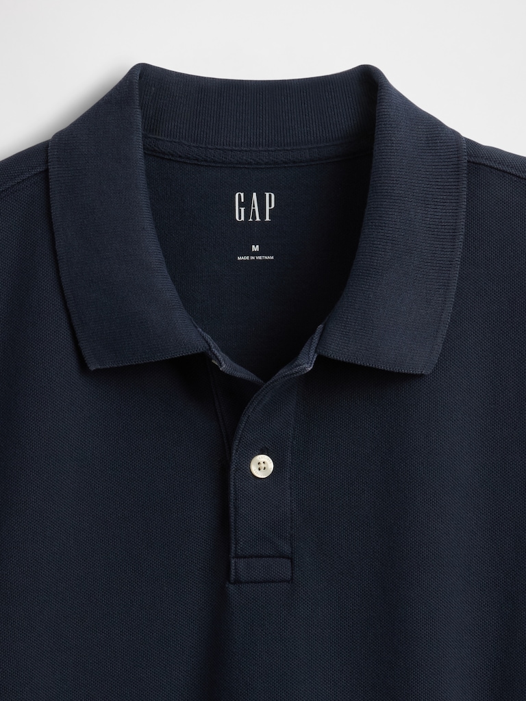 Relaxed Pique Polo Shirt
