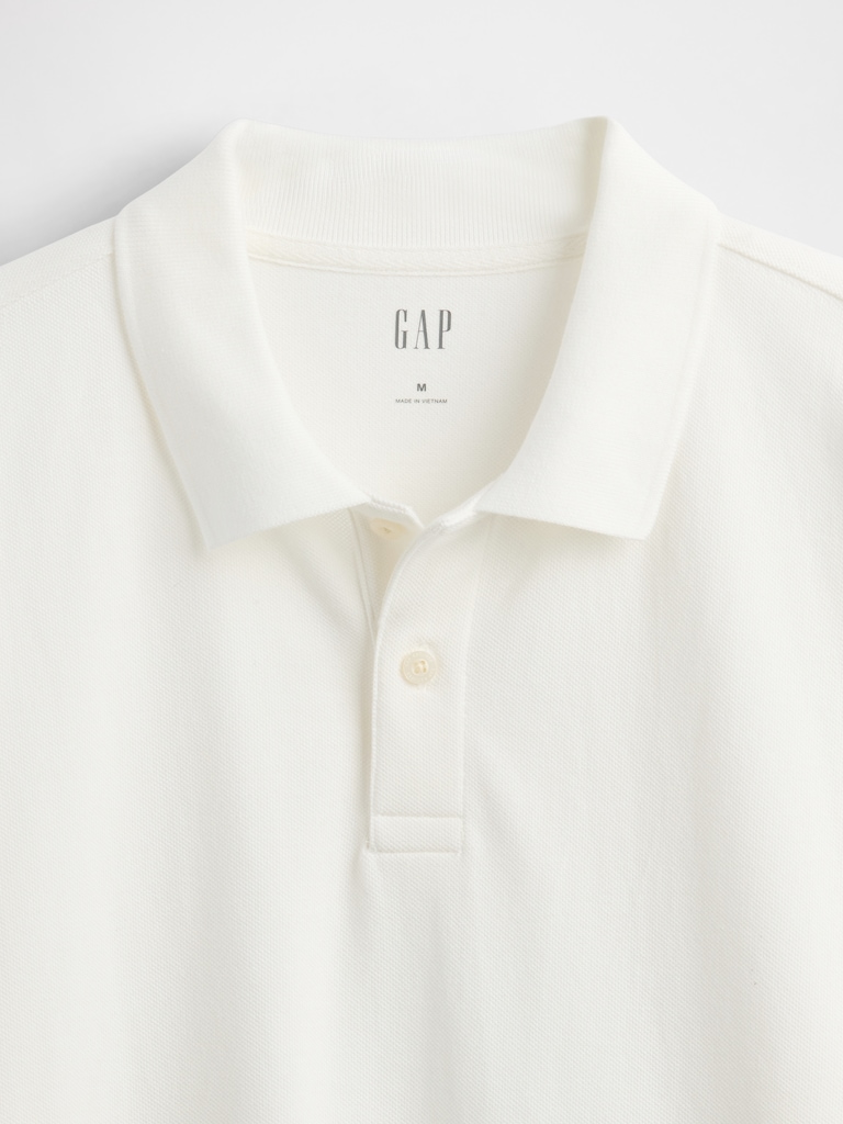 Relaxed Pique Polo Shirt