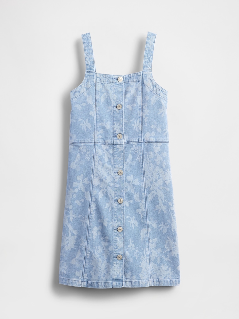 Kids Denim Floral Dress