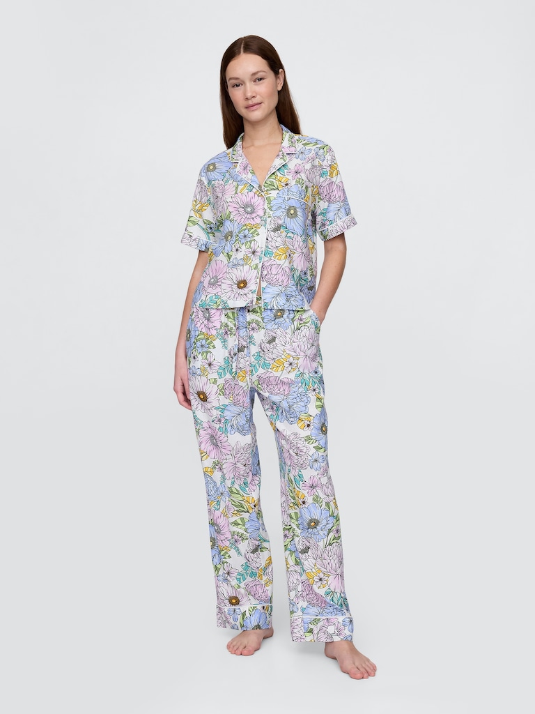 Linen-Blend PJ Pants