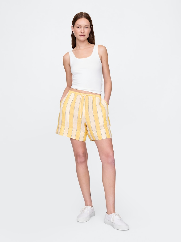 100% Linen Easy Shorts