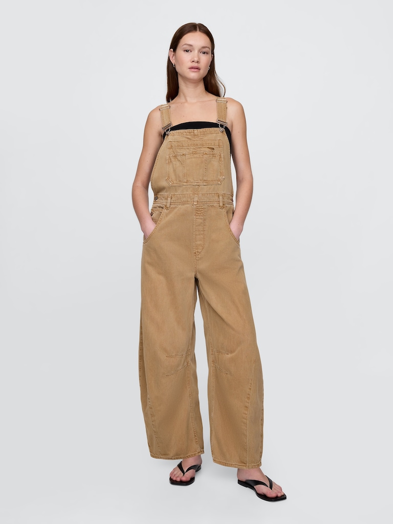 UltraSoft Denim Horseshoe Overalls