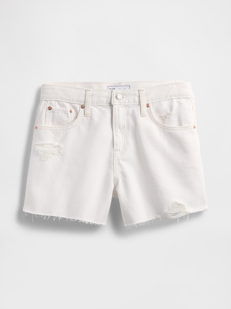 4" Mid Rise UltraSoft Relaxed Cutoff Shorts