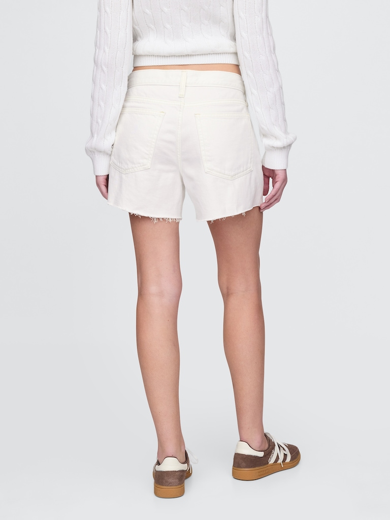 4" Mid Rise UltraSoft Relaxed Cutoff Shorts