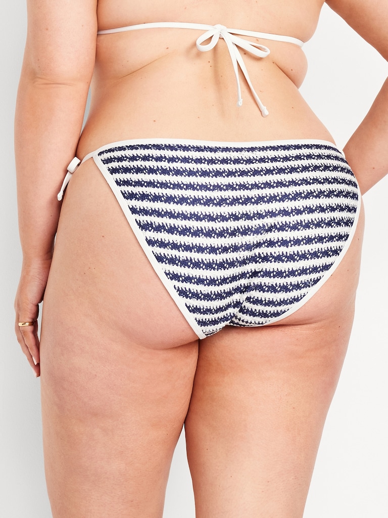 Crochet String Bikini Swim Bottoms