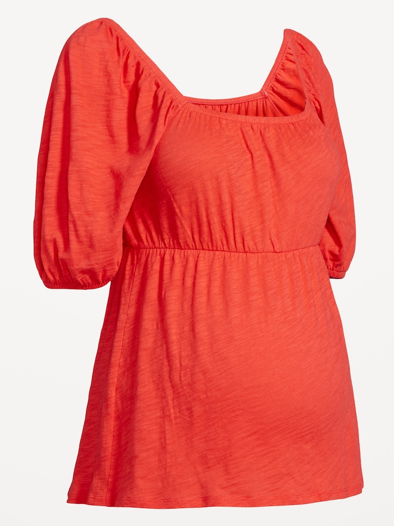 Maternity Puff Sleeve Top