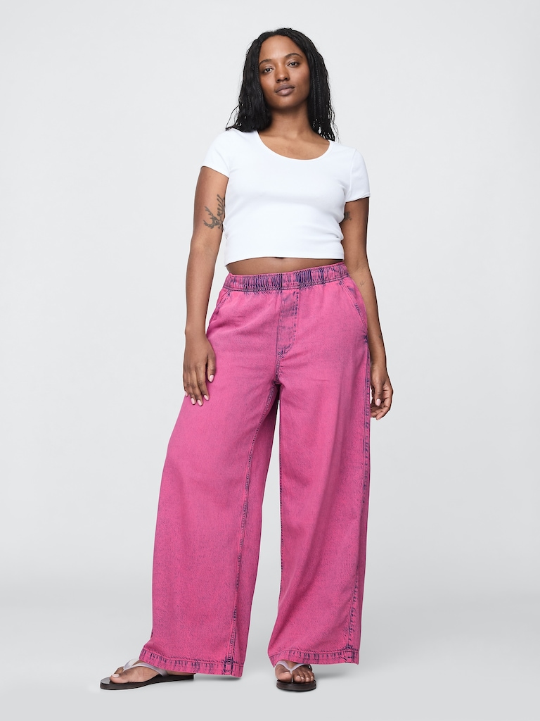 Mid Rise UltraSoft Easy Baggy Jeans