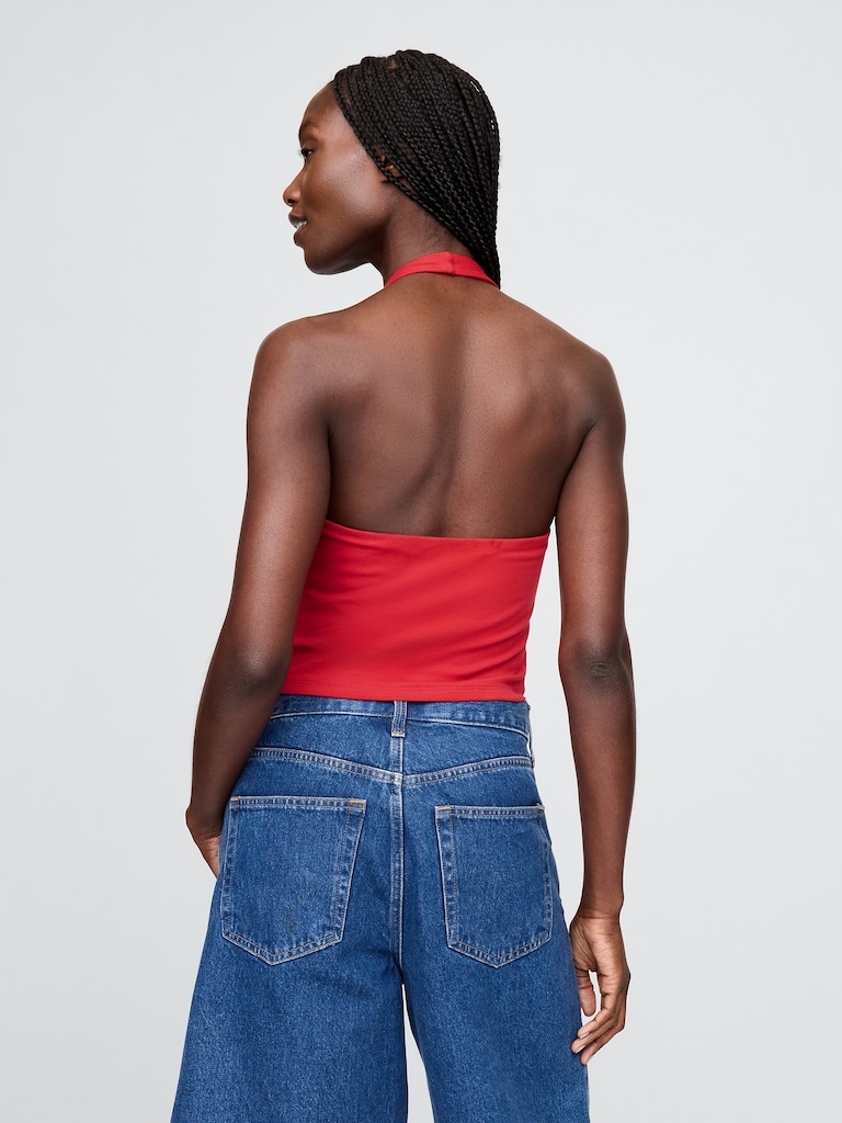 CloseKnit Halter Crop Top
