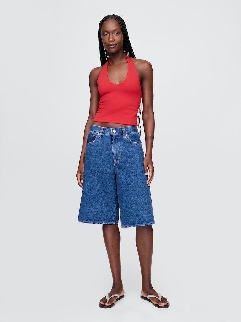 CloseKnit Halter Crop Top