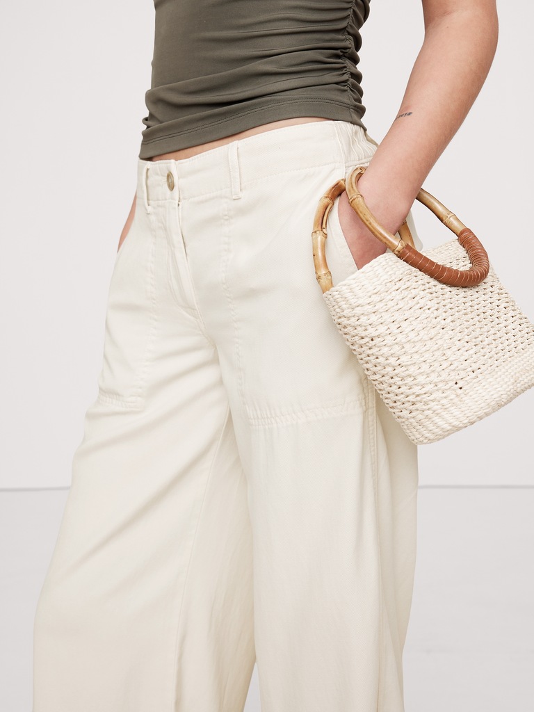 Super-Soft Soma Mid-Rise Wide-Leg Pant